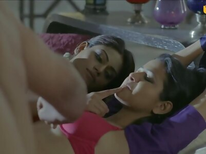 brunette indian threesome